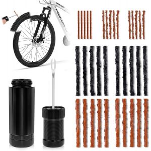 Letnerny-Kit Reparation Meche Bande Set De Mèche Réparation De Pneu Crevaison Velo Tubeless Portable Anti Crevaison De Vélo Pour Cyclistes Vtt Mtb - Neuf