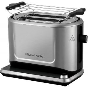YEMAESRE-GrillePain [Programmable] Attentiv (Fentes Extra Larges, Tactile, Mémor le Brunis , Tout Type De Pain, Surélévation, Chauffe Vienno rie,Tiroir Ramasse Miettes) Toaster 26210-56 - Neuf