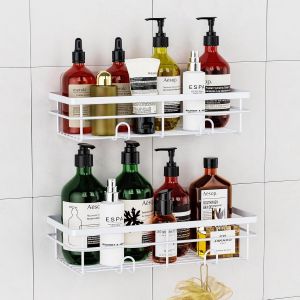 Etag&egrave;re de Salle de Bain sans Per&ccedil;age - Shampoing Gel Douche Angle Antirouille - Etag&egrave;re de Rangement pour Salle de Bain de Grande Capacit&eacute; - Neuf