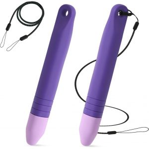 2pcs Stylet Enfant Tablette avec Cordons Anti-Perte, Stylet pour Enfant Stylet pour &Eacute;cran Tactile Compatible avec iPad iPhone Android Tous Les Appareils &agrave; &Eacute;cran Tactile (Violet) - Neuf