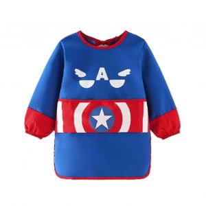 Tablier De Peinture Impermeable Pour Enfant, Bavoir A Manches Longues, Confortable, Respirant Et Lavable (Ce) - Neuf