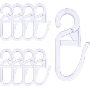 TIANYI-120 Pcs Crochet Rideaux, Clips de Rideau en Plastique, Roulant Crochets de Rideaux Transparent pour Voie Type Rideau - Neuf