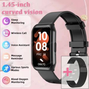 Pour Android Ios Bracelet Intelligent Femmes Smartwatch Hommes Fréquence Cardiaque Sang Oxygène Étanche Sport Bracelet Intelligent Montre Pour Dames+Cadeau.Black Milan. - Neuf