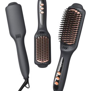 Lissante Chauffante Ionique Chauffante Lissante Electrique Professionnelle Peigne Lisseur Ceramique Ionique Spéciale Cheveux Frisés Et Crépus - Neuf