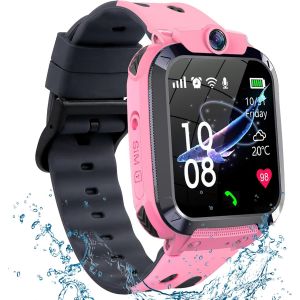 Montre Connectée Enfant GPS, IP68 Montre Connectée Enfant Garçons Filles GPS et Téléphone, Appel, Vidéo, Mode Classe, SOS, Jeux, Réveil, Montre Intelligente Enfants Cadeau pour 4-12 Ans(Bleu) - Neuf