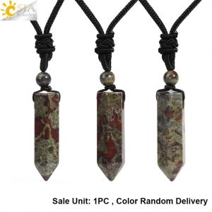 Collier Tendance Pour Hommes Et Femmes, Pendentif En Pierre Naturelle, Loup, Requin, Dent, Am&eacute;thyste, ?il De Tigre, Cristal, Obsidienne Noire, H247--Dragon Blood - Neuf