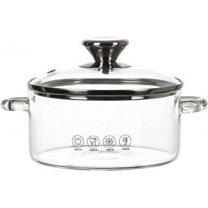 Subzonal-Marmite En Verre Avec Couvercle En Verre 1,2 L - Neuf