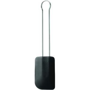 Eryi-Grande Spatule De Cuisine - Ustensile De Pâtisserie De Haute Qualité - Inox 18/10 Et Silicone Noir Résistant À La Chaleur Jusqu'à 200 °C - Passe Au Lave-Vaisselle - 32 Cm - Neuf