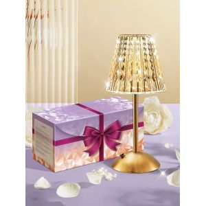 2000 Mah Lampe De Chevet Sans Fil Rechargeable,3 Couleurs Lampe De Table Cristal Tactile Pour Chambre,Salon,Hôtel,Bar - Neuf