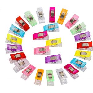 Pinces À Coudre,50 Pièces Fournitures De Couture De Clip Coloré De Qualité Supérieure Fournitures De Couture Pinces En Tissu - Neuf