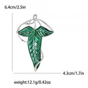 Broche Élégante En Émail Vert Elfique Pour Homme, Épingles De Cape De Cosplay, Cadeaux - Neuf