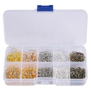 325 Pi&egrave;ces Kit D'accessoires De Fabrication De Bijoux,Kit De Fabrication De Boucles D'oreilles Bricolage,Fournitures De Fabrication De Boucles D'oreilles Avec Crochets De Boucles D'oreilles - Neuf