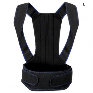 Ceinture Correctrice De Posture Unisexe Reglable Pour Le Dos Et Le Dos, Correction Du Dos Bossu, Taille L, Bleu - Neuf