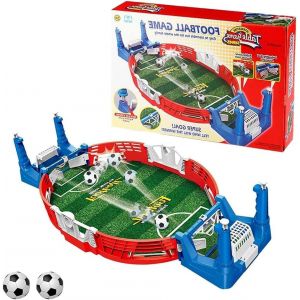 Sansh-Jeu Interactif De Baby-Foot - Table De Football Pour Deux Joueurs Avec 2 Balles - Mini Jouet De Société - Neuf