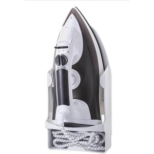 MEVRONISSHOP-Support Mural Pour Planche &agrave; Repasser, Planches &agrave; Repasser Murales, Support De Fer Mural R&eacute;sistant &agrave; la Chaleur, Organisateur De Fer &eacute;lectrique &eacute;largi Avec Crochets Pour Placard H&ocirc;tel Bl - Neuf