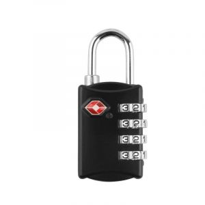 Serrures À Bagages, [Version Mise À Jour] [1 Packs] Cadenas De Sécurité À 4 Chiffres, Cadenas À Combinaison, Serrure À Code Verser Valises De Voyage, Sac À Bagages, Etc. Noir - Neuf