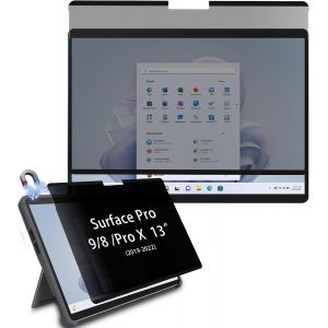 Amovible Magn&eacute;tique Protecteur D'&Eacute;cran Anti-Espion pour 13"" Microsoft Surface Pro 9(2022)/Pro 8(2021)/Pro X(2021,2019), Filtre de Confidentialit&eacute;, Anti-Spy Film de Protection - Neuf