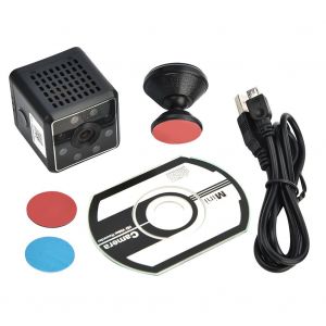 Mini camera infrarouge grand angle 1080p avec detection de mouvement et kit de securite pour la maison - Neuf