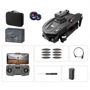 Wlrc V168 Pro Max Gps 5g Wifi Fpv Avec Double Caméra Hd Servo Gimbal 360 Évitement Intelligent Des Obstacles Flux Optique Hover Sans Balais Drone Quadcopter Rtf Pliable - Neuf