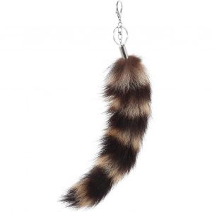 Laveur D'Am&eacute;rique Du Pendentif Fausse Fourrure Trousseau - La Jungle Des Animaux Bijoux, Cosplay Trousseau, Car Keychain - Neuf