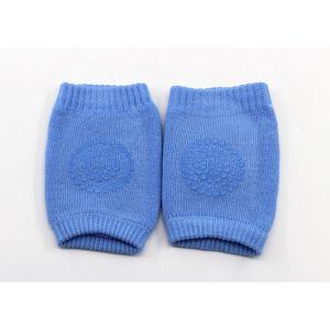 1 Paire - Antid&eacute;rapant Bleu - Genouill&egrave;res - B&eacute;b&eacute; / Enfant - Manchettes Rampantes - Neuf