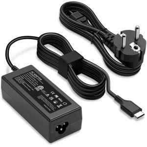 CMWX-45W USB C Portable Chargeur Compatible avec HP Chromebook,ASUS,Len ovo,Dell, Acer, Samsung Chargeur d'Ordinateur Type C AC Adaptateur Puissance - Neuf