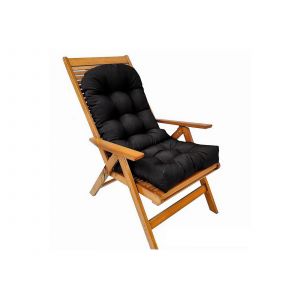 Coussin Noir Imperm&eacute;able Pour Chaise Adirondack &Agrave; Dossier Haut - Neuf