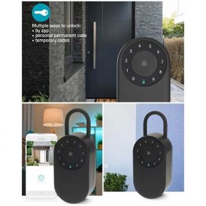 Bo&icirc;te &agrave; cl&eacute;s Bluetooth IP65 intelligente Serrure &agrave; cl&eacute; DIGITALE usage professionnel-Coffre fort &agrave; cl&eacute;s - Neuf