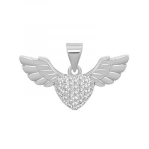 Collier Meilleur Pendentif Ailes D'ange Coeur Pour Femmes - Neuf