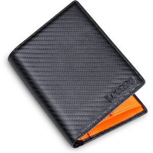 YEMAESRE-Portefeuille Pour Homme En Cuir Véritable, Protection Rfid, Petit Portefeuille Pour Homme, Petit Avec Compartiment À Monnaie, 2 Compartiments Pour Billets De Banque, 10 Étuis Pour Cartes De - Neuf