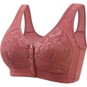 Brassière Avec Ouverture Devant Femme Soutien-Gorge Sans Armatures Grande Taille Brassière Tous Les Jours Push Up Sport Bra Fermeture Devant Brassiere Confortable Quotidien Fitness Yoga Lingerie - Neuf