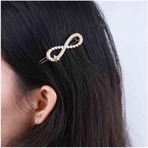 Kal-Barrette De Mariage &Eacute;toile En Perle Barrette De Cheveux Infini Vintage Barrette De Cheveux Infini Or Barrette De Cheveux G&eacute;om&eacute;trique Barrette De T&ecirc;te Accessoires De Coiffure Pour Femmes - Neuf