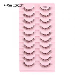 Ore-Ysdo Cils De Vison Naturels 3/6/10 Paires Vaporeux Faux Cils De Vison 3d Courts Moelleux Demi-Cils Outils De Maquillage Cils Oeil De Chat-10pairs Y2004- - Neuf