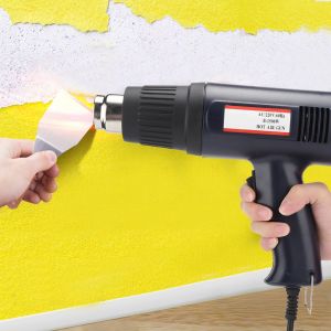 Pistolet a air chaud a temperature et debit reglables, pistolet de chauffage a double temperature, prise UE 220 V - Neuf