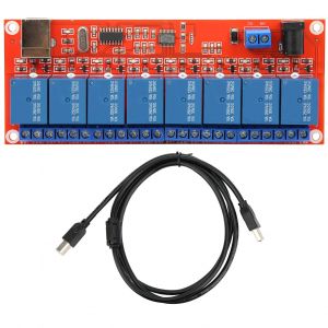 XYONG Carte d'interface de module relais pour declencheur de bas niveau, port serie USB, fournitures electriques DIY 12 V - Neuf