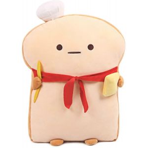 Oreiller en peluche en forme de pain grill&eacute;, nourriture amusante, petit et mignon, en peluche, canap&eacute;, pain grill&eacute;, poup&eacute;e, oreiller, cadeau - Neuf