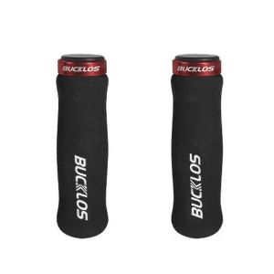 Poign&eacute;es De Guidon De V&eacute;lo Verrouillables Avec Bande &Eacute;ponge En Cuir Souple - Neuf