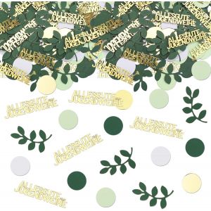 Lot de 200 confettis verts pour d&iquest;&iquest;coration de table (d&iquest;&iquest;coration de table ? Alles Gute zur Jugendweihe ?) - Neuf