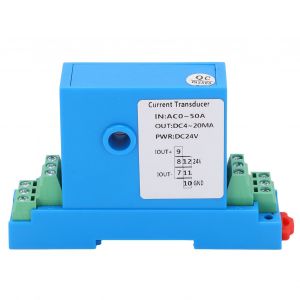 XYONG Transmetteur de courant alternatif DC4-20mA, transformateur de courant de controle de distribution de puissance de sortie AC0-50A - Neuf