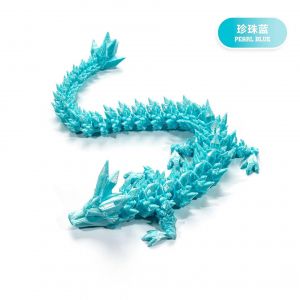 Decoration d'impression 3D articulee mobile en cristal, decoration de dragon, costume fait a la main, decoration de dragon - Neuf