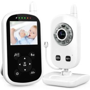 Babyphone - Pimpimsky - Bébé Moniteur-Babyphone Vidéo Vision Nocturne, Conversation Bidirectionnelle, Moniteur De Température - Neuf
