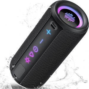 Enceinte Bluetooth Puissante 5.4 Sans Fil Avec Bass Puissantes,30W Enceinte Puissante,Autonomie 30H,Son Surround &Agrave; 360 Degr&eacute;s,Appairage Tws,Ipx7,Aux,Tf Carte,Pour L'Ext&eacute;rieur/La F&ecirc;te/Voyage - Neuf