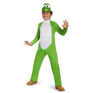 Déguisement Yoshi Luxe Enfant Super Mario - Taille: 5 - 6 Ans (109 - 126 Cm)) - Neuf