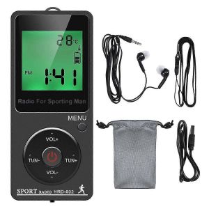 AM FM Radio Portable Radio Personnelle avec Casque Radio Walkman avec Batterie Rechargeable Numérique - Neuf