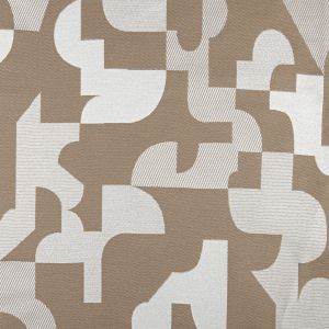 Tissu Au M&egrave;tre Jacquard G&eacute;om&eacute;trique Textur&eacute; R&eacute;tro - Neuf