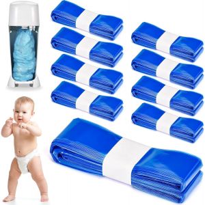 CHECARZHN--NO1-Lot De 9 Recharge Poubelle A Couche, Sac Poubelle Couche Grande Capacité, Recharge Poubelle Compatibles Avec Angelcare & Litter Locker & Tommee Tippee - Neuf