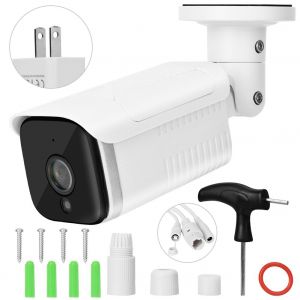 Camera reseau Wi-Fi intelligente 1080p, double antenne, etanche, moniteur de securite, US 110-240 V - Neuf