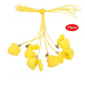 Boite De Rangement En Plastique Pour Dents De Lait De Bebe, 15 Pieces/Sac, Avec Cordon (Jaune) - Neuf