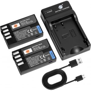 D-Li109 Lot de 2 batteries et chargeur compatibles avec Pentax K-R K-30 K-50 K-500 K-2 K-S2 K-S1 - Neuf