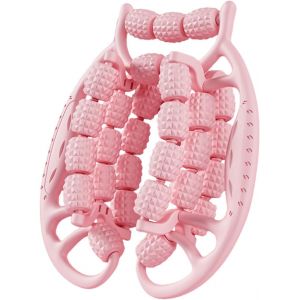 Rouleau Massage&iquest;Rouleau De Jambe, Rouleaux De Massage &Agrave; 29 Roues Pour Les Jambes, Rouleau De Cellulite En Plastique, Rouleau De Masseur De Cellulite Non Glissant Pour Cuisse (Rosa) - Neuf